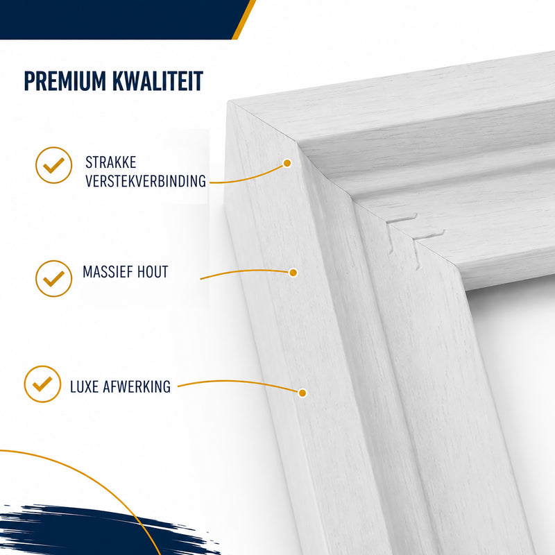 Combiframe 3-in-1 lijst wit