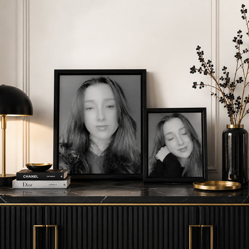 Combiframe DHZ 3-in-1 lijst (halve lijst!!), zwart