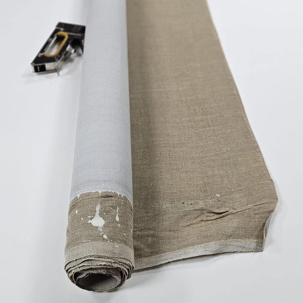 Middel grof linnen schildersdoek op rol vel 210 x 310 cm